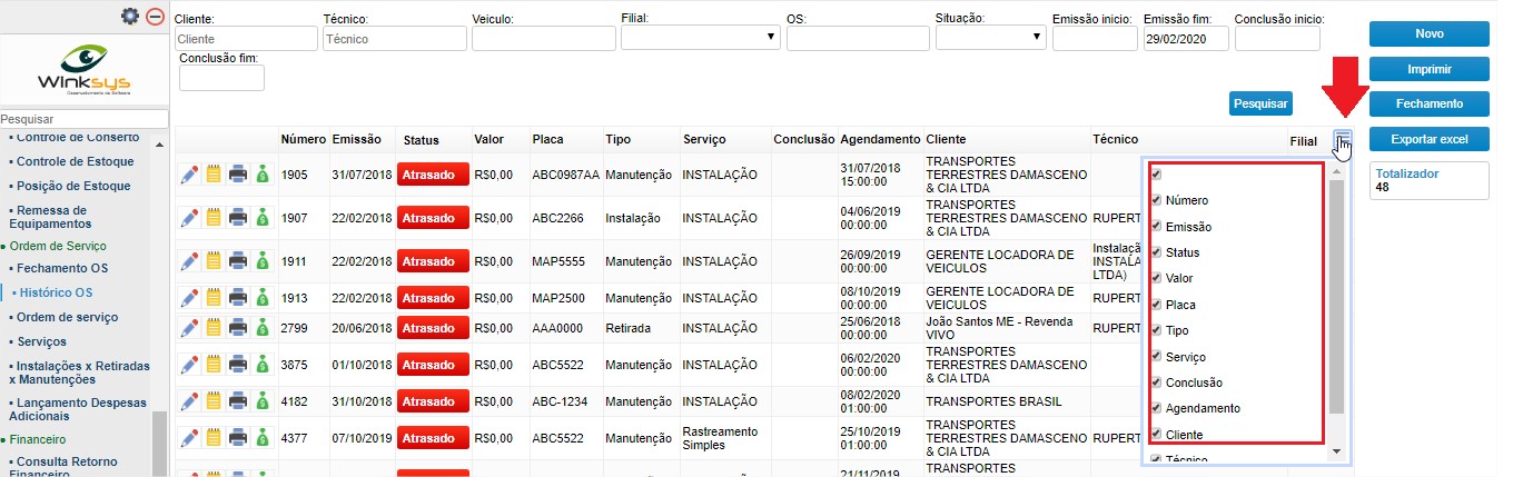 colunas selecionaveis 03
