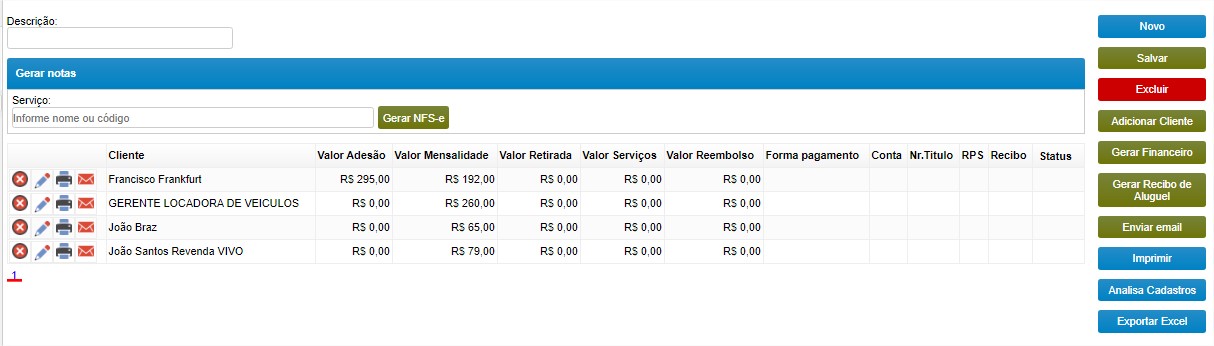 mensalidades faturamento 10