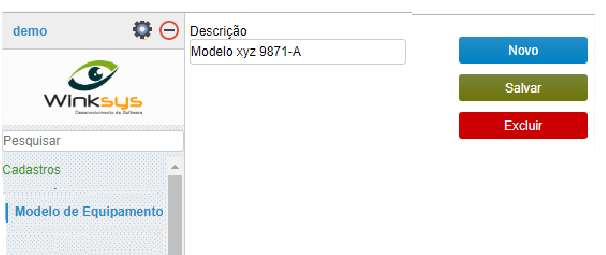modelo de equipamento 01