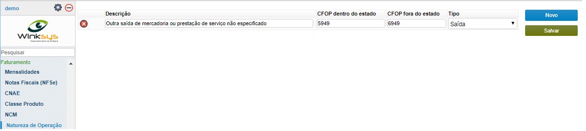 natureza operacao cfop 01